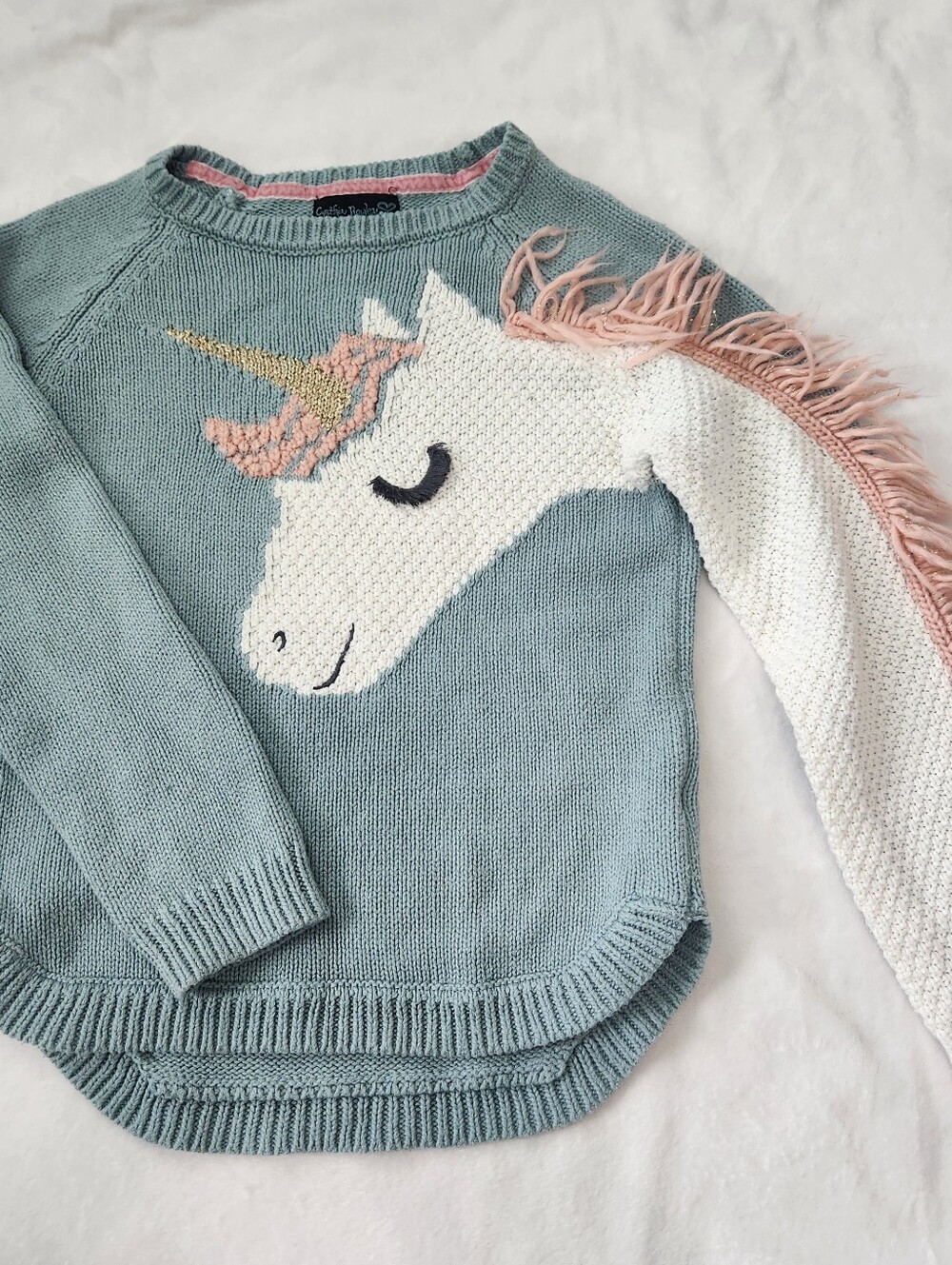 Cynthia Rowley Girls Unicorn Sweater